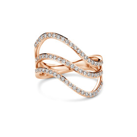 Roségold, Ringe, Bigli Infinity Ring, Ref: 23R204Rdia