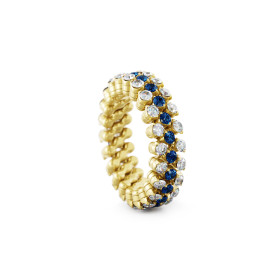 Gelbgold, Ringe, Serafino Consoli Brevetto Multi-Size Ring, Ref: RMS 3F2 YG WD BS