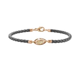 Roségold, Armschmuck, Leo Wittwer Rough Cut® Leder Armband 62-1010973-9130--b
