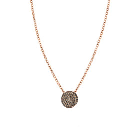         Roségold, Halsschmuck, Bigli Mini Waves Anhänger mit Kette 23H74Rbrdbr_45