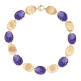 Gelbgold, Halsschmuck, Marco Bicego Lunaria Color Halskette CB2636 CIA01 Y
