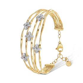 Weißgold, Armschmuck, Marco Bicego Marrakech Onde Armreif SG29_B3_YW_M5