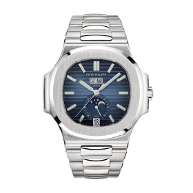 Damen- und Herrenuhr, Patek Philippe Nautilus Jahreskalender Mondphase, Ref: 5726/1A-014