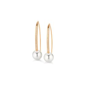 Roségold, Ohrringe, Gellner Wave Ohrhaken 5-24810-01