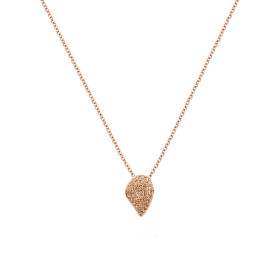         Roségold, Halsschmuck, Bigli Mini Leaves Anhänger mit Kette 23H68Rbrdia_45