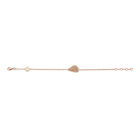         Roségold, Armschmuck, Bigli Mini Leaves Armband 23A40Rbrdia