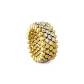Gelbgold, Ringe, Serafino Consoli Brevetto Multi-Size Ring, Ref: RMS 5HM2 YG WD