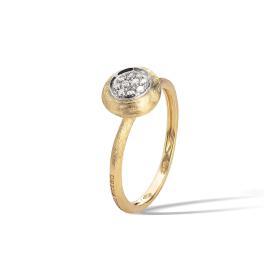 Weißgold, Ringe, Marco Bicego Jaipur Ring Oro E Diamanti AB471_B_YW_Q6