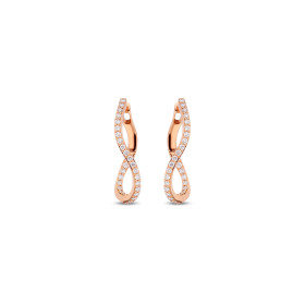         Roségold, Ohrringe, Bigli Infinity Ohrringe 23O101Rdia