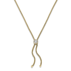 Gelbgold, Halsschmuck, Leo Wittwer Candlelight Collier 31-1036570-9000