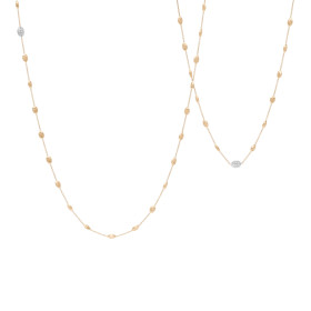 Weißgold, Halsschmuck, Marco Bicego Siviglia Halskette CB1843_B_YW_Q6