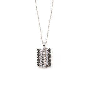 Weißgold, Halsschmuck, Serafino Consoli Brevetto Anhänger S.CL 5F2 WG WD BD X