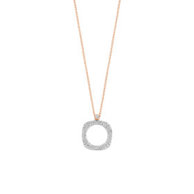 Roségold, Halsschmuck, Bigli Elements Anhänger mit Kette 23H85RWdia_45