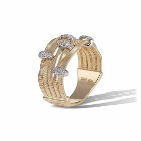 Weißgold, Ringe, Marco Bicego Marrakech Onde Ring AG340_B_YW_M5