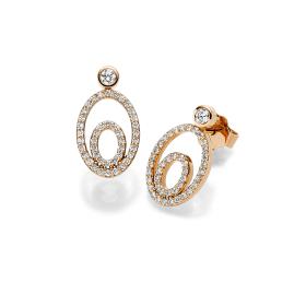 Roségold, Ohrringe, Leo Wittwer Panta rhei® Ohrstecker 41-0978773-1000