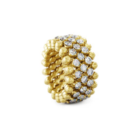 Gelbgold, Ringe, Serafino Consoli Brevetto Multi-Size Ring, Ref: RMS 5M4 YG WD