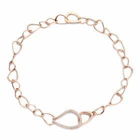         Roségold, Halsschmuck, Bigli LINK N°1 Necklace 28C02Rdia_47