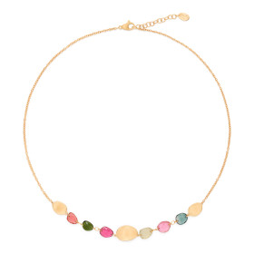 Gelbgold, Halsschmuck, Marco Bicego Lunaria Color Halskette CB2874 TM01 Y