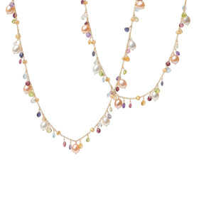 Gelbgold, Halsschmuck, Marco Bicego Paradise Pearls Sautoir-Kette CB2585 MIX114 Y