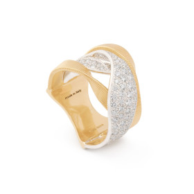 Gelbgold &amp;amp; Weißgold, Ringe, Marco Bicego Marrakech Ring, Ref: AG333 B1 YW 55