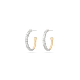 Weißgold, Ohrringe, Marco Bicego Masai Hoop-Ohrringe OG411 B YW