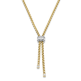 Weißgold, Halsschmuck, Leo Wittwer Candlelight Collier 31-1036974-1000