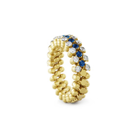 Gelbgold, Ringe, Serafino Consoli Brevetto Multi-Size Ring, Ref: RMS 3H2 YG WD BS