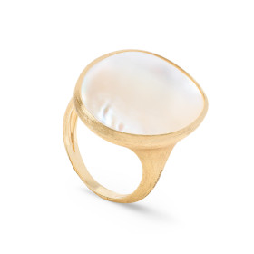 Gelbgold, Ringe, Marco Bicego Lunaria Color Ring, Ref: AB564 MPW Y 56