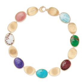 Gelbgold, Halsschmuck, Marco Bicego Lunaria Color Halskette CB2636 MIX2 Y