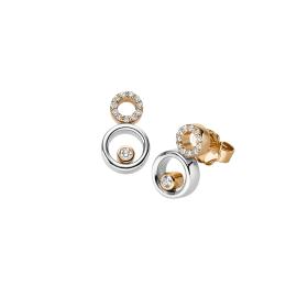 Weißgold, Ohrringe, Leo Wittwer Panta rhei® Ohrstecker 41-1001876-1000