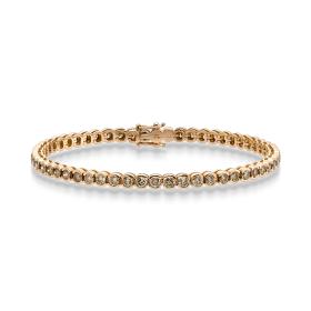 Roségold, Armschmuck, Leo Wittwer Men Tennisarmband 60-0670473-5001