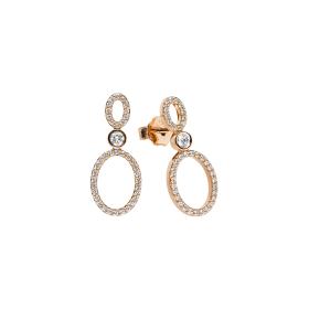 Roségold, Ohrringe, Leo Wittwer Panta Rhei Ohrstecker 41-0984973-1000