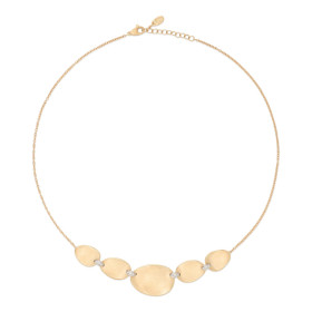 Weißgold, Halsschmuck, Marco Bicego Lunaria Diamonds Halskette CB2901 B YW