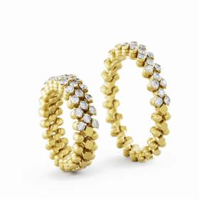 Gelbgold, Ringe, Serafino Consoli Brevetto Multi-Size Ring RMS 3H2 YG WD