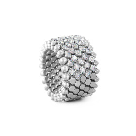 Weißgold, Ringe, Serafino Consoli Brevetto Multi-Size Ring, Ref: RMS 7HM2 WG WD