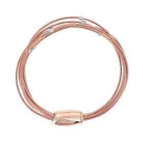 Silber rot/rosé-vergoldet, Armschmuck, Pesavento DNA Spring Armband WDNAB315