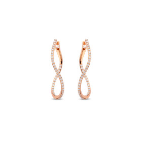         Roségold, Ohrringe, Bigli Infinity Ohrringe 23O106Rdia