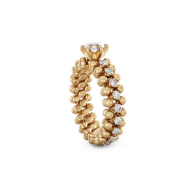 Roségold, Ringe, Serafino Consoli Brevetto Solitaire Multi-Size Ring, Ref: RMS SL WD 050 3M2 RG WD
