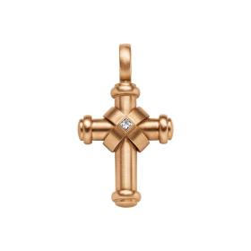 Roségold, Halsschmuck, Leo Wittwer Men Leo Wittwer Kreuz 20-0900573-1000