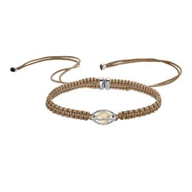 Weißgold, Armschmuck, Leo Wittwer Rough Cut® Macramé Armband 62-1003071-9810--b
