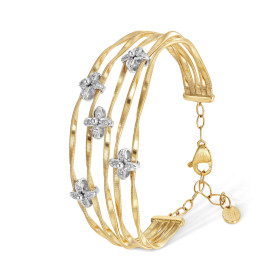 Weißgold, Armschmuck, Marco Bicego Marrakech Onde Armreif SG29_B3_YW_M5