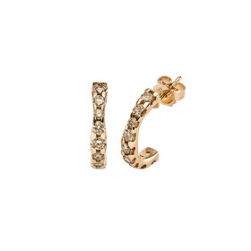 Roségold, Ohrringe, Leo Wittwer Wave Creolen, Ref: 41-1036473-5000