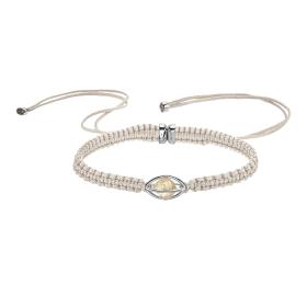 Weißgold, Armschmuck, Leo Wittwer Rough Cut® Macramé Armband 62-1003071-9820--b