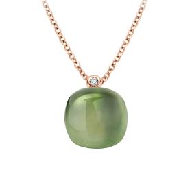 Roségold, Halsschmuck, Bigli Mini Sweety Halskette 20H34Rleavvermp/42