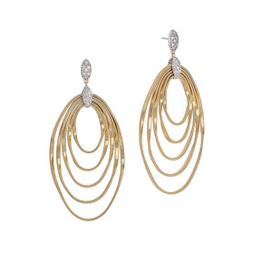 Weißgold, Ohrringe, Marco Bicego Marrakech Onde Ohrringe OG374_B_YW_M5