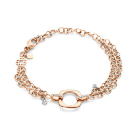 Roségold, Armschmuck, Bigli Elements Armband 20A35R_19,5