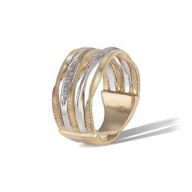 Weißgold, Ringe, Marco Bicego Marrakech Onde Ring AG349_B_YW_M5