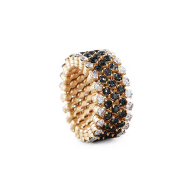 Roségold, Ringe, Serafino Consoli Brevetto Multi-Size Ring, Ref: RMS 5F2 RG WD BD