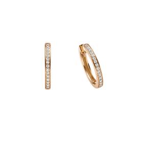 Roségold, Ohrringe, Leo Wittwer Panta rhei® Creolen 46-1011173-1000