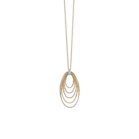 Weißgold, Halsschmuck, Marco Bicego Marrakech Onde Halskette mit Anhänger CG788_B_YW_M5